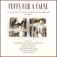 Load image into Gallery viewer, "Burros, Burros, Burros!" Aluminum Cuff Bracelet.