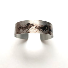 Load image into Gallery viewer, "Wild and Free"  Aluminum Cuff Bracelet.