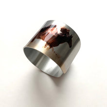 Load image into Gallery viewer, "Dancing in the Meadow" Aluminum Cuff Bracelet.