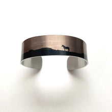 Load image into Gallery viewer, "Sunrise"  Aluminum Cuff Bracelet.