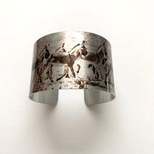 Load image into Gallery viewer, "Burro Brigade" Aluminum Cuff Bracelet.