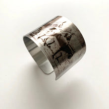 Load image into Gallery viewer, "Burro Brigade" Aluminum Cuff Bracelet.
