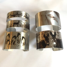 Load image into Gallery viewer, "Hide and Burro"  Aluminum Cuff Bracelet.