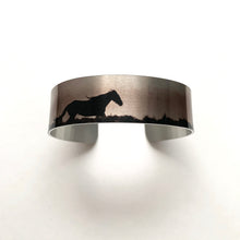 Load image into Gallery viewer, "Free to Roam" Aluminum Cuff Bracelet.