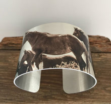 Load image into Gallery viewer, Horse jewelryWild Horse Aluminum Cuff Bracelet.North Dakota Wild Horses.