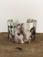 Load image into Gallery viewer, Horse jewelryWild Horse Aluminum Cuff Bracelet.North Dakota Wild Horses.