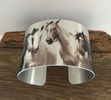 Load image into Gallery viewer, Horse jewelryWild Horse Aluminum Cuff Bracelet.North Dakota Wild Horses.