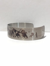 Load image into Gallery viewer, "Onaqui Journey"Aluminum Cuff Bracelet. Wild Horse Photo Cuffs. Onaqui Wild Horses.