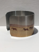 Load image into Gallery viewer, "Onaqui" Wild Horse Cuff Bracelets. Wild Horse Aluminum Cuff Bracelet. Onaqui Wild Horses