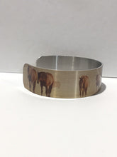Load image into Gallery viewer, Aluminum Cuff Bracelet. Wild Horse Photo Cuffs. Onaqui Wild Horses