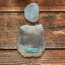 Load image into Gallery viewer, Turquoise aqua layered necklace. Turquoise beads with accents of silver.
