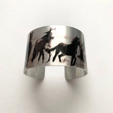 Load image into Gallery viewer, &quot;Wild in the desert&quot; Aluminum Cuff Bracelet.
