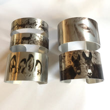 Load image into Gallery viewer, &quot;Free As The Wind&quot;  Aluminum Cuff Bracelet.
