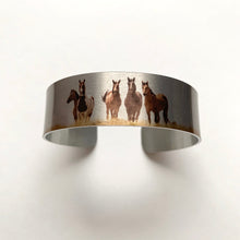 Load image into Gallery viewer, &quot;The Boys are Back in Town&quot;&quot;  Aluminum Cuff Bracelet.
