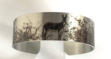 Load image into Gallery viewer, &quot;Mountain Man&quot;  Aluminum Cuff Bracelet.
