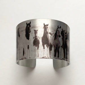 "The Wild Ones" Aluminum Cuff Bracelet.
