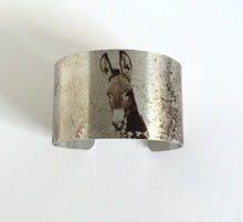 Load image into Gallery viewer, &quot;Burro!&quot;  Aluminum Cuff Bracelet.
