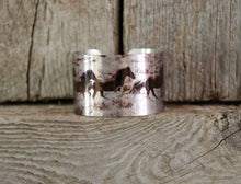 Load image into Gallery viewer, Horse jewelry.Wild Horse Aluminum Cuff Bracelet.
