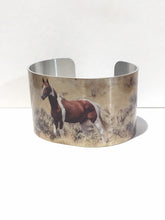 Load image into Gallery viewer, Aluminum Cuff Bracelet. Wild Horse Photo Cuffs .Onaqui Wild Horses
