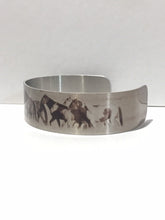 Load image into Gallery viewer, &quot;Onaqui Journey&quot;Aluminum Cuff Bracelet. Wild Horse Photo Cuffs. Onaqui Wild Horses.
