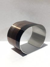 Load image into Gallery viewer, Aluminum Cuff Bracelet. Wild Horse Photo Cuffs &quot;Sunrise&quot; Sand Wash Basin CO
