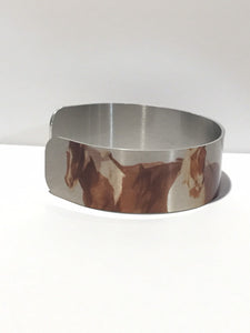 Horse jewelryWild Horse Aluminum Cuff Bracelet. Onaqui  Wild Horses.