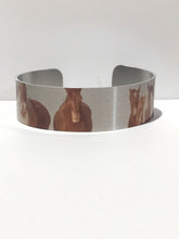 Load image into Gallery viewer, Horse jewelryWild Horse Aluminum Cuff Bracelet. Onaqui  Wild Horses.
