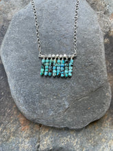 Load image into Gallery viewer, Turquoise necklace. Turquoise beads and accents of silver.
