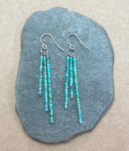 “Day and night turquoise earrings”